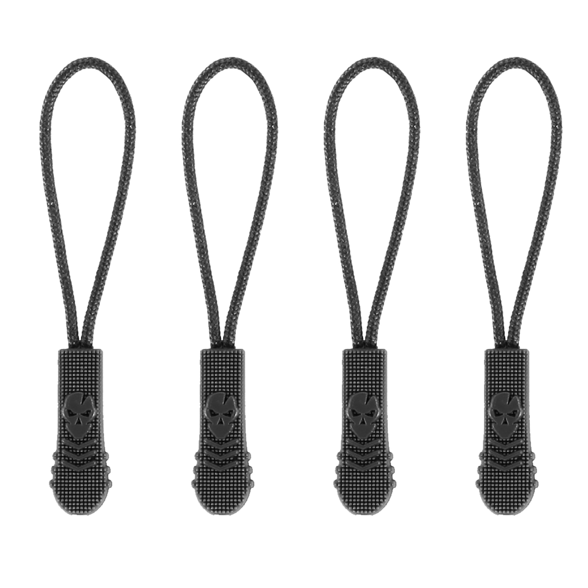 Spartan Zipper PULLS (6 Pack) (Black)