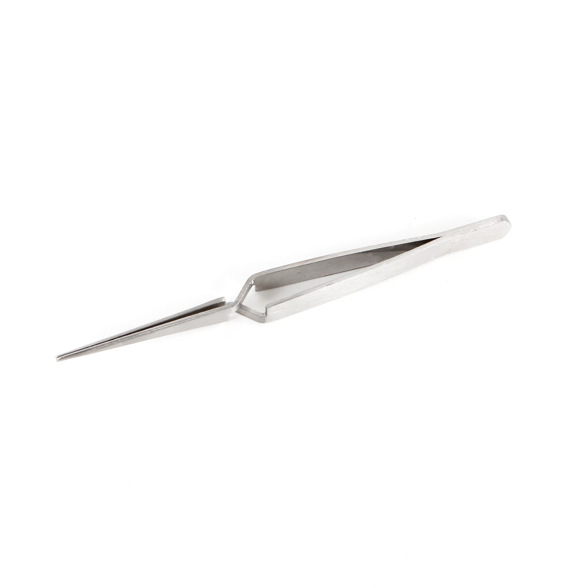  Fine-Tip - Ergonomic Reverse Grip - Craft Tweezers - Gray